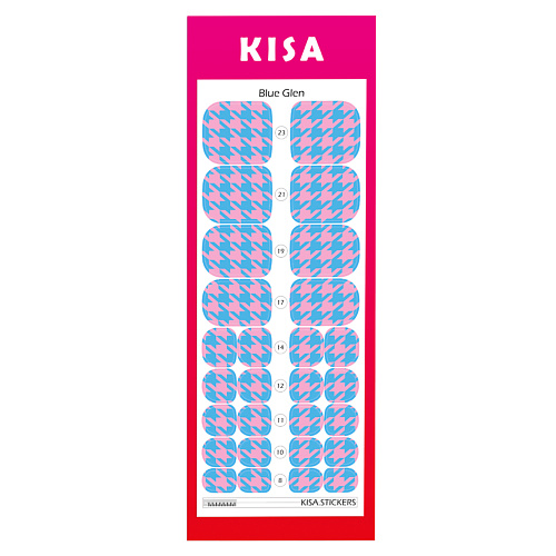 

KISA.STICKERS Пленки для педикюра Blue Glen, Пленки для педикюра Blue Glen