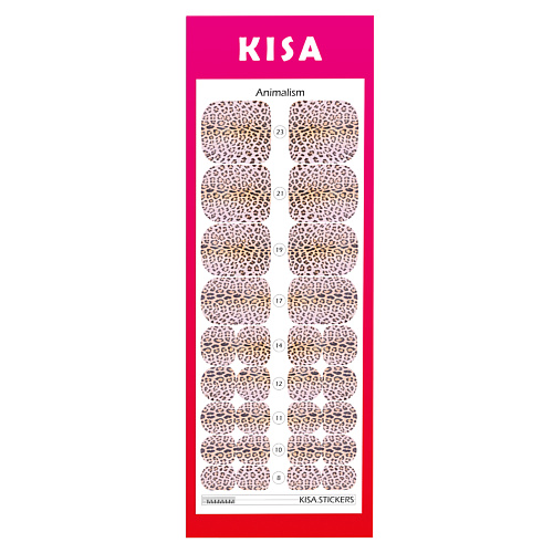 Наклейки для ногтей KISA.STICKERS Пленки для педикюра Animalizm наклейки для ногтей kisa stickers пленки для педикюра multicolour glen