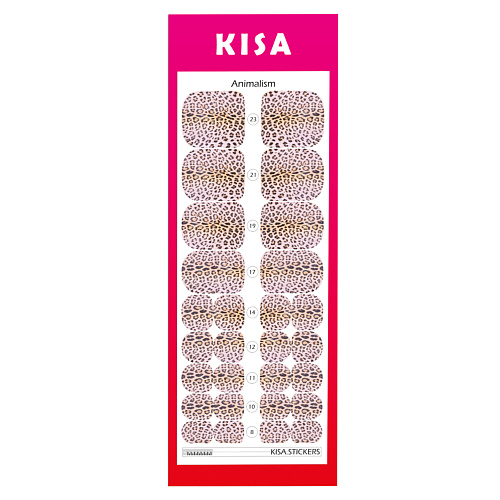 KISA.STICKERS Пленки для педикюра Animalizm