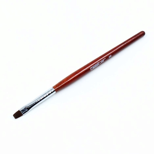 MASTER Кисть для наращивания ногтей прямая 6мм Red кисть прямая для окрашивания 214 56 мм черная
