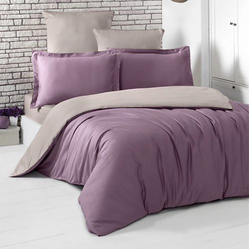 Комплект постельного белья KARNA Постельное белье LOFT сатин 1,5- спальное двухстороннее цена и фото