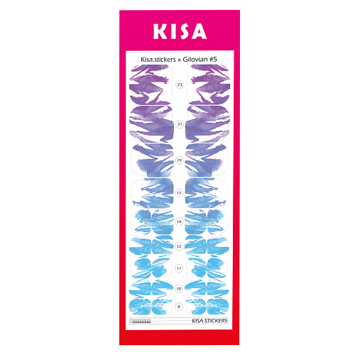 Наклейки для ногтей KISA.STICKERS Пленки для педикюра Kisa Gilovian 5 наклейки для ногтей kisa stickers пленки для педикюра cherry bomb