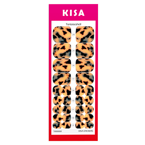 Наклейки для ногтей KISA.STICKERS Пленки для педикюра Tortoiseshell наклейки для ногтей kisa stickers пленки для педикюра cherry viper