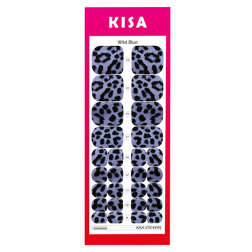 KISA.STICKERS Пленки для педикюра Wild Blue