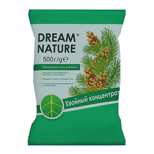 

DREAM NATURE Природная соль для ванн "Хвойный концентрат" 500.0, Природная соль для ванн "Хвойный концентрат"