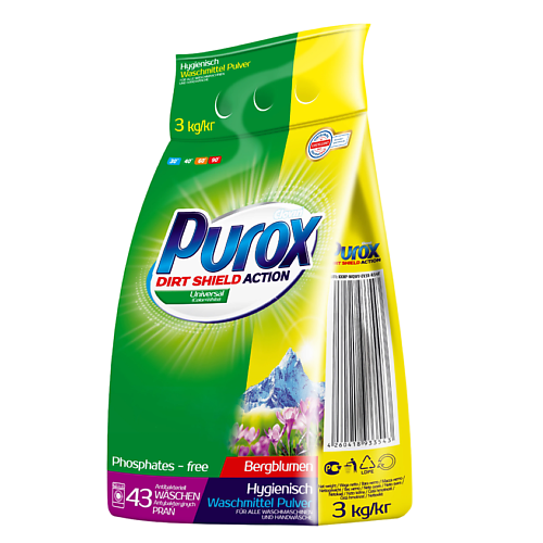 PUROX Universal Универсальный стиральный порошок 3000 стиральный порошок persil color deep clean свежесть автомат vernel 4 5 кг