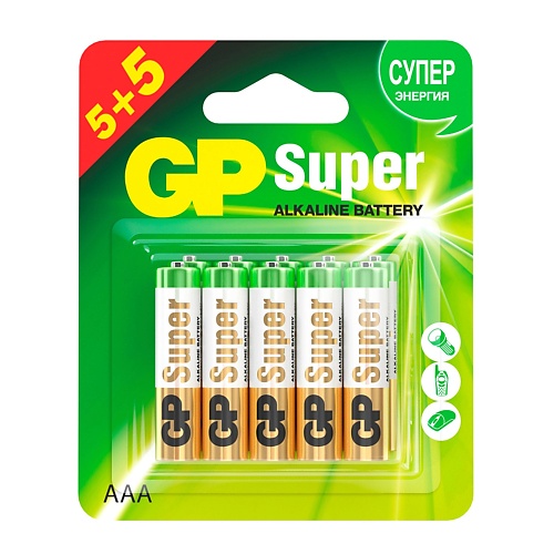цена Батарейки GP BATTERIES Набор батареек GP Super Alkaline типа ААА (LR03)