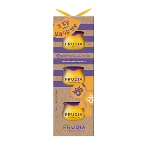 FRUDIA Подарочный набор бальзамов для губ с черникой frudia набор солнцезащитных средств виноград и эссенция spf50 pa