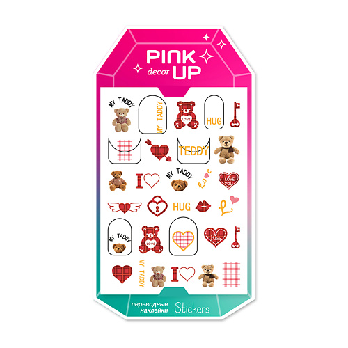 PINK UP Наклейки для ногтей DECOR NAIL STICKERS переводные moriki doriki наклейки на ногти nail stickers lana