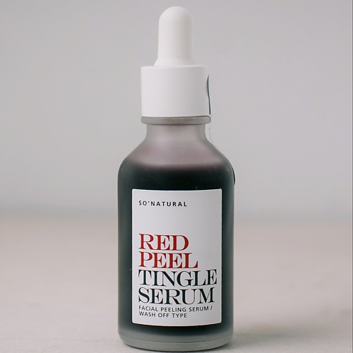 Сыворотка для лица SO NATURAL Тонизирующая сыворотка с эффектом покалывания Red Peel Tingle Serum
