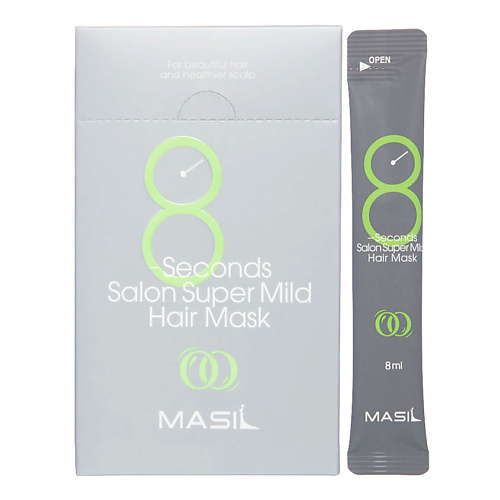 MASIL Восстанавливающая маска для ослабленных волос 8 Seconds Salon Super Mild Hair Mask 160 masil восстанавливающая маска для ослабленных волос 8 seconds salon super mild hair mask 350
