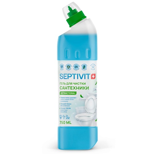 SEPTIVIT Универсальное средство для чистки сантехники 750 septivit универсальное чистящее средство полироль для мебели анти пыль 500