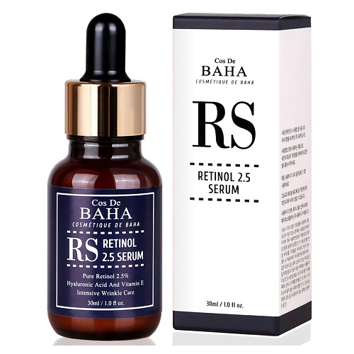 COS DE BAHA RS Retinol 2,5 Serum Сыворотка для лица 30 ahava safe retinol сыворотка для лица с комплексом pretinol 30 0
