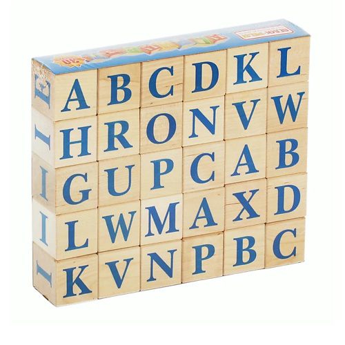 алфавит английский настенное издание для детей Кубики PELSI Кубики Алфавит английский для детей