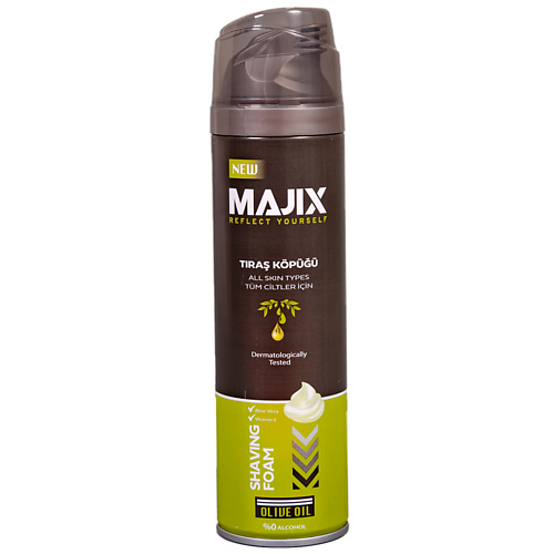 MAJIX Пена для бритья Olive oil 200.0 majix пена для бритья sensitive 200 0