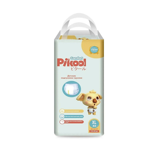 PIKOOL Подгузники-трусики Pikool M (8-13 кг.) 1 pikool подгузники трусики premium xl 15 25 кг 44 0