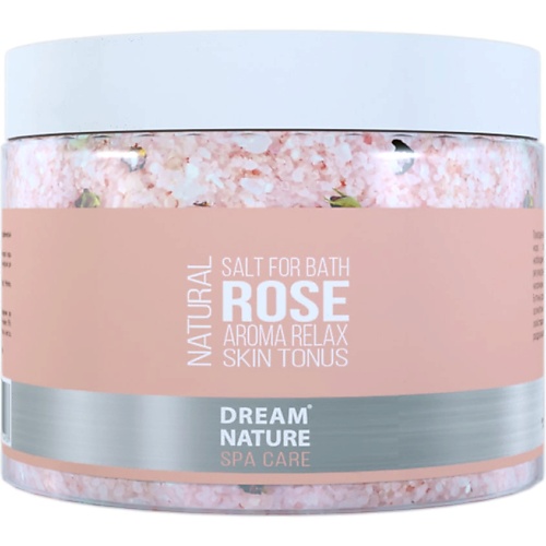 DREAM NATURE SPA CARE Соль для ванн с цветами розы 600 dream nature пена для ванн спелая вишня 400