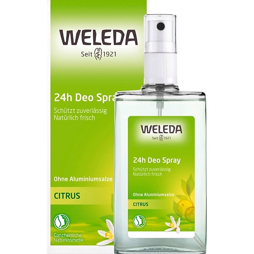 Дезодоранты WELEDA Натуральный цитрусовый дезодорант-спрей Citrus 100
