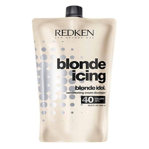 REDKEN 12 % кремовый проявитель Blonde Idol 40 Vol для обесцвечивания волос 1000 протеиновый крем шампунь для волос moloko botanic emb s1000 1000 мл