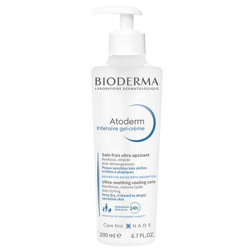 Уход за лицом BIODERMA Успокаивающий Гель-крем для сухой, раздраженной и атопичной кожи лица и тела Atoderm 200
