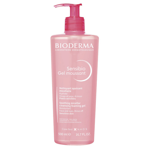 BIODERMA Очищающий гель для умывания для нормальной и чувствительной кожи лица Sensibio 500
