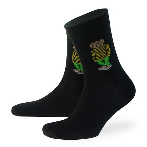 Носки MONCHINI Мужские носки Мишка в черно-желтой футболке носки monchini мужские носки рыбалка