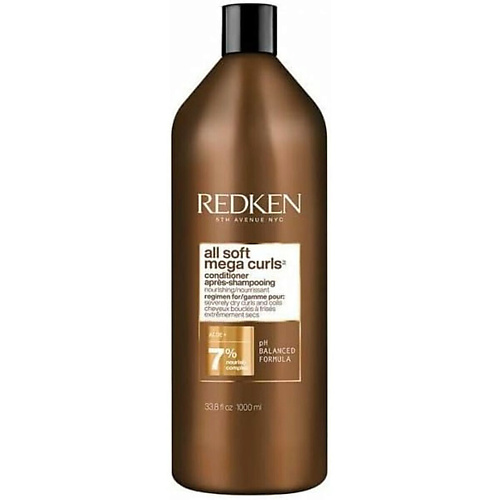 Профессиональная косметика для волос REDKEN Питательный кондиционер All Soft Mega Curls для очень сухих вьющихся волос 1000