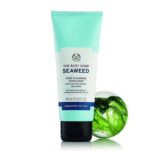 THE BODY SHOP Скраб Seaweed с морскими водорослями для очищения пор 100 антицеллюлитное обёртывание с глиной и морскими водорослями seaweed shaping mask
