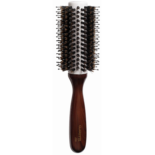 CLARETTE CEB 411 Расческа-брашинг для волос деревянная с керамическим покрытием, D 28 мм bradex деревянная массажная расческа для волос кот русалка