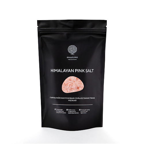 соль для ванны dr mineral’s гималайская розовая соль himalayan pink salt мелкий помол Соль для ванны EPSOM PRO Розовая гималайская соль, мелкая