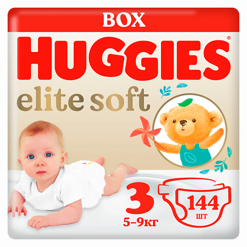 HUGGIES Подгузники Elite Soft 5-9кг 144