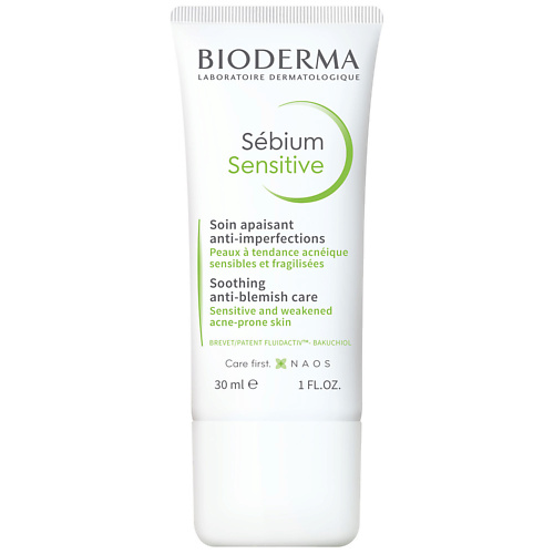 BIODERMA Увлажняющий, успокаивающий крем для проблемной кожи лица Sebium Sensitive 30