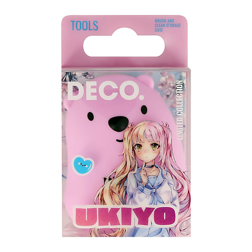 DECO. Чехол для хранения и очистки кистей UKIYO в форме мишки deco шапочка для душа ukiyo stars