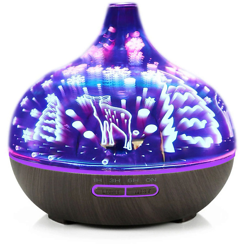 ZDK Ультразвуковой увлажнитель-аромадиффузор 3D Glass fireworks