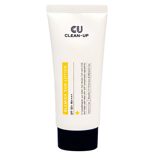 CU Дневной Успокаивающий Крем-Лосьон CU CLEAN-UP Blemish Sun Lotion SPF 50+ PA++++ 60.0 лосьон amir clean beauty touch of tan moisturizer с бронзирующим эффектом 530 мл