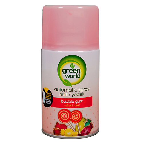 GREEN WORLD Освежитель воздуха (сменный баллон) Bubble gum 250 green world освежитель воздуха сменный баллон lime