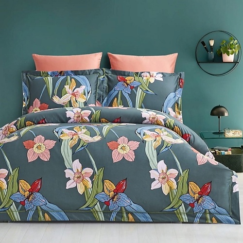 Текстиль для кухни и комнаты ARYA HOME COLLECTION Постельное Белье Exclusive Evergreen