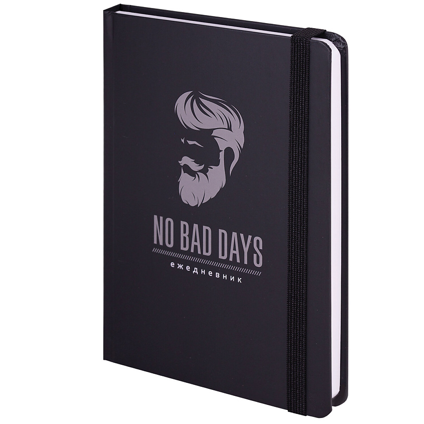 Изображение товара BRAUBERG Ежедневник недатированный с резинкой А5 Барбер, Комбинированный