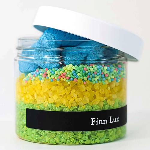 FINNLUX Морская соль для ванны цветная ароматическая с жемчугом и шипучей смесью 500.0