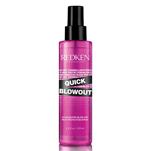 REDKEN Термозащитный спрей Quick Blowout для всех типов волос 125 полирующий крем для разглаживания волос straight away smoothing blowout cream