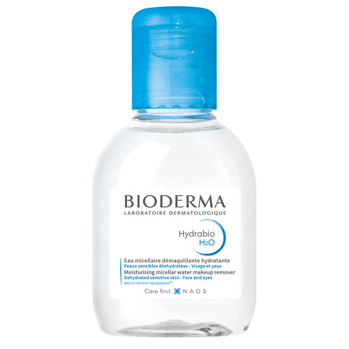 BIODERMA Мицеллярная вода очищающая для сухой и обезвоженной кожи лица Hydrabio H2O 100 come on мицеллярная очищающая вода для сухой чувствительной и нормальной кожи 7 в 1 400