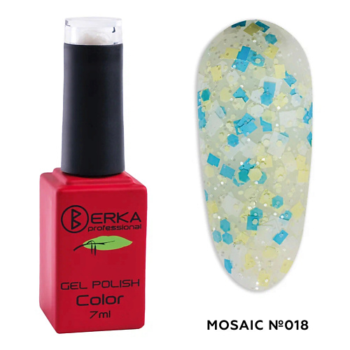 BERKA Гель-лак для ногтей Mosaic набор клейких декоративных лент meshu mosaic 4шт