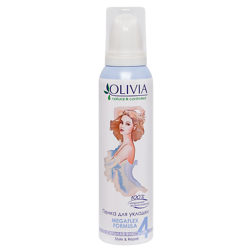 OLIVIA NATURAL & CONTROLLED Пенка для укладки волос с экстрактом ромашки 150.0