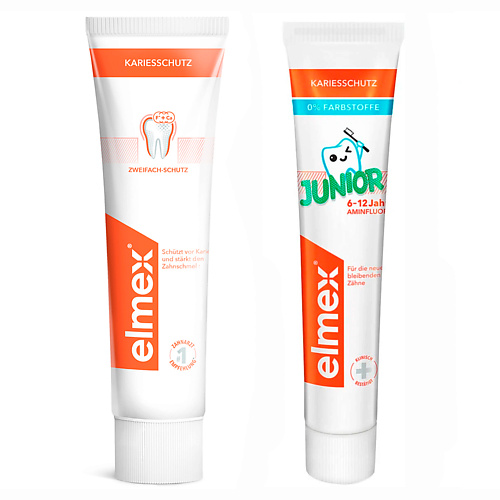 COLGATE Зубная паста Elmex для взрослых и детей 6-12 лет 150 apagard зубная паста smokin защита зубной эмали от окрашивания 100