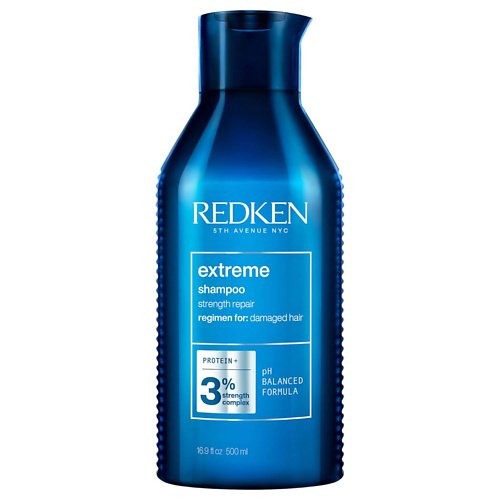 REDKEN Восстанавливающий шампунь Extreme для поврежденных волос 500 redken несмываемый восстанавливающий кондиционер extreme anti snap 250