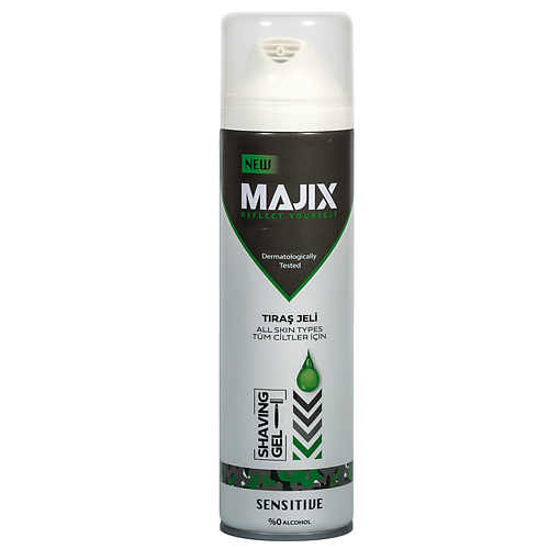 Гель для бритья MAJIX Гель для бритья Sensitive гель для бритья exxe гель для бритья sensitive silk effect с экстрактом ромашки