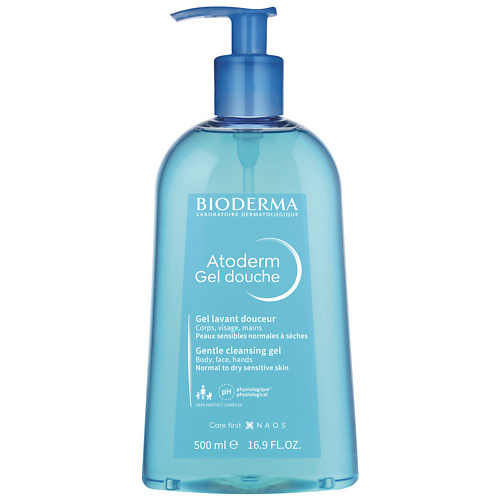 Средства для ванной и душа BIODERMA Мягкий очищающий гель для душа для нормальной, сухой и атопичной кожи Atoderm 500