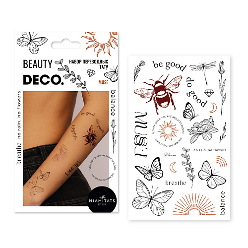 Купить Аксессуары для ухода за телом, DECO. Набор переводных мини-тату by Miami tattoos (Muse)