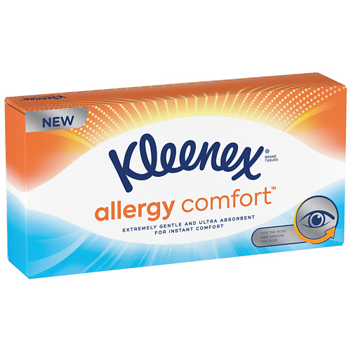 KLEENEX Салфетки в коробке Allergy Comfort 56.0 салфетки kleenex collection 100шт