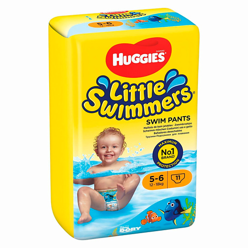 Подгузники HUGGIES  трусики Little Swimmers для плавания 12-18 кг 11